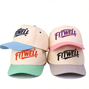 Casquette de baseball en coton à 5 panneaux avec broderie personnalisée du logo - Product Image 5