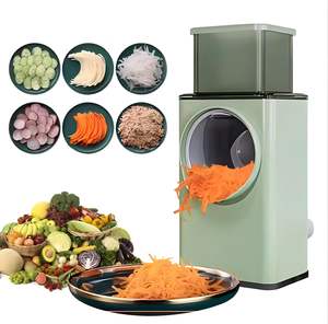 Kitchen Tools & Gadgets Vegetable Cutter Potato Cutter Utensils 3-1 Multifunctional Steel Chopper Shredder Manual Roller Grater - Product Image 4