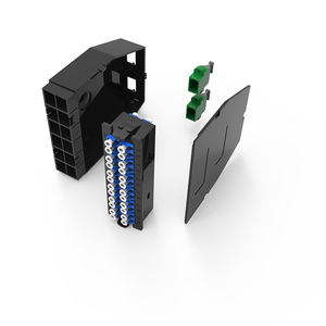 Adaptateur quadruple LC/UPC Module fibre optique OM4 multimode avec câble de sortie <span class=keywords><strong>Erika</strong></span> violet à 12/24 cœurs pour équipement à fibre optique FTTH - Product Image 3