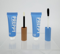 Tube de mascara vide en plastique transparent en gros avec bouchon à vis pour cosmétiques, outils de maquillage et faux cils (OEM disponible)