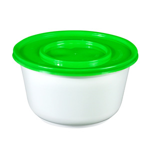 Japanese Style Round Bowl Disposable Packaging Box PP Microwaveable With Lid Thickened Leak Proof Food Grade - Product Image 3