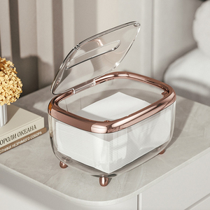 Boîte à mouchoirs en acrylique transparent <span class=keywords><strong>de</strong></span> luxe UCO, décoration d'intérieur, interrupteur magnétique, porte-papier autoportant pour voiture et salon - Product Image 6