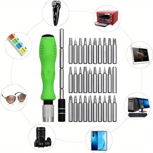 Kit d'outils de réparation multifonctionnel 32-en-1 pour ordinateurs et téléphones portables – Outils manuels de démontage - Product Image 4