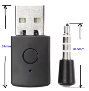 Adaptateur sans fil compatible 5.0, transmetteur USB, récepteur <span class=keywords><strong>VF</strong></span> pour PS4/PS5, convertisseur d'adaptateur audio pour PC - Product Image 4