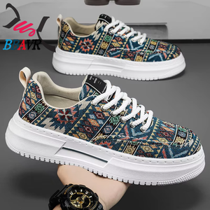 Nuevo Modelo 2026: Zapatos Casuales de Hombre con Suela Gruesa y Estampado, Ideales para Primavera - Product Image 4