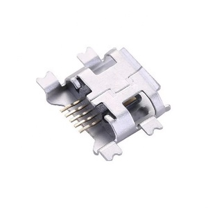 Connecteur femelle USB 2.0 <span class=keywords><strong>Micro</strong></span> USB B Type 5 broches à montage en surface, marque QQX, pour électronique - Product Image 1