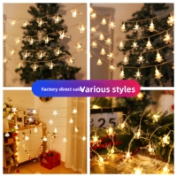 10M 80LED Weihnachtsglocken-Tannenzapfen-Stern-Lichterkette USB-betrieben Warmweiß Schlafzimmer Baum Hochzeit Party Dekoration