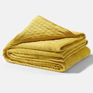 Weighted <b>Blanket</b> Dark Gray Quilted Velvet 2.0m Bed Therapy Comfortable Soft Fleece Cover Machine Washable - Product Image 2