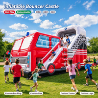 Château gonflable avec toboggan, aire de jeux gonflable pour enfants, événementiel commercial, logo personnalisé, OEM