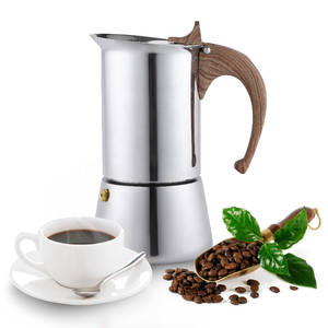 <span class=keywords><strong>Cafetière</strong></span> <span class=keywords><strong>italienne</strong></span> de haute qualité 6 <span class=keywords><strong>tasses</strong></span> classique Moka Pot en acier inoxydable Moka Pot cuisinière expresso Maker cuisinière - Product Image 1