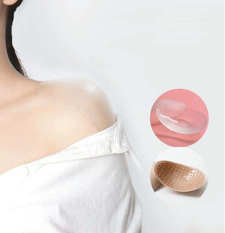 Colar autoadesivo em gel de sílica, protetor invisível de ombro para homens e mulheres