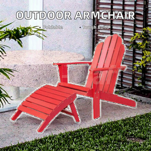 Chaise pliante <span class=keywords><strong>Adirondack</strong></span> en bois de cèdre au design moderne <span class=keywords><strong>Fauteuil</strong></span> de patio à moitié assemblé pour parc, cour et livraison directe - Product Image 5