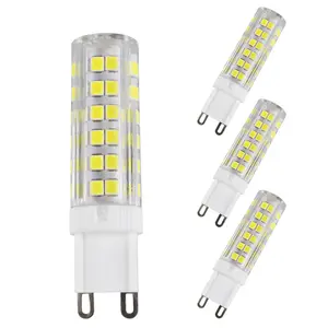 Hanlux G9 LED אור הנורה 4W 40W הלוגן החלפת חם לבן 3000K G9 Bi פינים קרמיקה בסיס 120V 450LM עבור נברשת אור הנורה