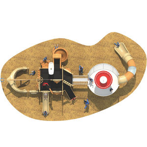 الشركة المصنعة بتخصيص شرائح مجموعة جديدة متعددة الوظائف لشحن القراصنة سلسلة كبيرة صغيرة في الهواء الطلق للأطفال - Product Image 2