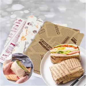 Factory Wholesale Custom Design Size Wax Coated Greaseproof Waterproof Food Packaging Parchment Paper Safe <b>Cookie</b> Wrapping Cake - Product Image 4