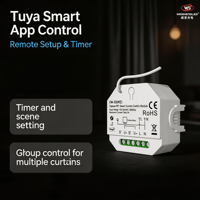 Module d'interrupteur intelligent pour rideaux Zigbee et RF 100-240VAC 1CH*2A CM-SS(WZ) (application Tuya)
