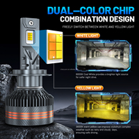Ampoules de phares LED H7 HYNBYZJ en gros d'usine, 180W 32000LM, ampoule LED 3000K 6000K, phare LED automobile H4, phare LED de voiture 12-24V