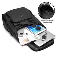 Sac à dos pour ordinateur portable en PU imperméable, léger, pour étudiants, décontracté, sportif, universitaire, extérieur, personnalisable, en stock