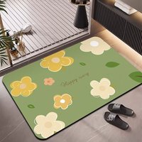 Tapis de sol de salle de bain en boue de diatomée HM, doux, séchage rapide, absorbant, antidérapant, 2,5 mm, logo personnalisé, marque privée, OEM, ODM