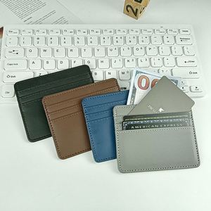 Porte-cartes de visite personnalisé ultra-mince en cuir PU de 30 mm d'épaisseur sans fermeture pour hommes et femmes, idéal pour les voyages en extérieur - Product Image 4