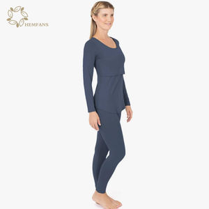 Pijama de Bambú para Dormir, Conjunto de Algodón Orgánico para <span class=keywords><strong>Lactancia</strong></span> Materna - Product Image 5