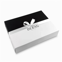 Boîtes en papier noir mat de luxe Carton kraft écologique recyclé UV Logo personnalisé Couvercle rigide amovible 2 pièces Emballage cadeau