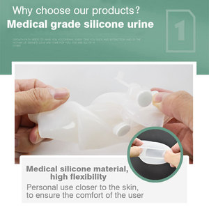 Sac collecteur d'urine réutilisable en silicone médical pour hommes, personnes âgées, femmes – Produits de soins réutilisables - Product Image 3