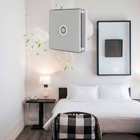 Ventilateur d'extraction d'air électrique intelligent certifié CE blanc/noir pour salle de bain et fumoir avec support OEM