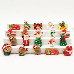 Schneeflocke Schneemann Bär Anhänger Zuckers tange Geschenk box Strumpf Flatback Harz Cabochons für Handwerk DIY - Product Image 1