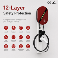 Chargeur EV ultra-rapide 22 kW 32 A triphasé GB/T, norme chinoise, application intelligente, contrôle WiFi BT, borne murale pour véhicules électriques BYD Zeekr NIO