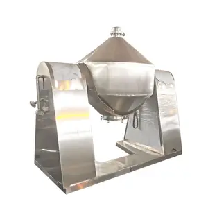 Industrial Sodium Fluoride Double Cone Vacuum Dryer Stainless Steel Dryer Soybean Meal Double Cone Rotary Vacuum Dryer