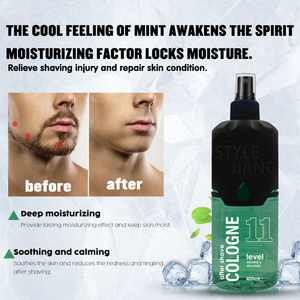 Loción para Después del Afeitado para Hombre, Marca Propia, 400 ml |   Cuidado Orgánico para la Barba, Gel en Spray Hidratante y Calmante con <span class=keywords><strong>Colonia</strong></span> - Product Image 6