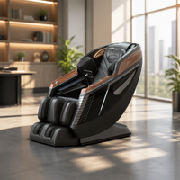 Fauteuil de massage corporel 3D portable, pliable et flexible, avec contrôle pneumatique de la pression, sans bruit de transmission, puissant et luxueux pour la maison