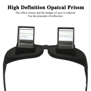 レイジーグラスプリズムグラスレイジースペクタクル水平メガネプリズムペリスコープ横になる眼鏡 - Product Image 2