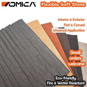 Panneaux de <span class=keywords><strong>pierre</strong></span> flexibles Womica Natural Look Travertine Mcm, placage à <span class=keywords><strong>coller</strong></span> pour revêtement mural intérieur de luxe - Product Image 4