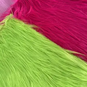 Tissu de fourrure de renard artificiel en acrylique/polyester doux de haute qualité Fausse fourrure à poils longs personnalisée pour jouets