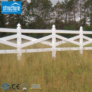 Valla de PVC de Diseño Nuevo al por Mayor, Valla de Vinilo con Diseño de Cruz para Entrada de Vehículos, Granja y Rancho - Product Image 2