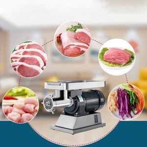 Nueva Picadora de Carne Comercial Multifuncional de Acero Inoxidable, Máquina Picadora de Carne Congelada Automática de Gran Potencia, 220V/110V - Product Image 2
