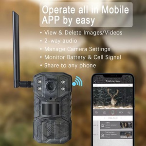 Wild Hunting 4G LTE Trail Camera SIM Wireless 940 senza bagliore visione notturna verde mimetico pannello solare con sensore di elemento CMOS - Product Image 2