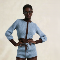 Costumes de mode avec logo personnalisé, vêtements de sport décontractés, vêtements tendance, ensembles de pulls en jersey pour femmes, 2 pièces