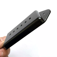 Penutup Pickup 6 senar telinga anjing hitam 50mm 52mm gaya P90 untuk gitar listrik