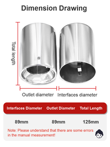 Tuyaux d'échappement de voiture SYPES pour <span class=keywords><strong>BMW</strong></span> <span class=keywords><strong>X1</strong></span> F48 embouts d'échappement mise à niveau personnalisée en acier inoxydable <span class=keywords><strong>M</strong></span> <span class=keywords><strong>Performance</strong></span> système d'échappement embouts de silencieux OEM - Product Image 5