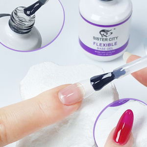 Base Flexible <span class=keywords><strong>de</strong></span> Gel UV Multifuncional para Arte <span class=keywords><strong>de</strong></span> <span class=keywords><strong>Uñas</strong></span> Profesional en Salón <span class=keywords><strong>de</strong></span> Belleza, Larga Duración y No Tóxica - Product Image 2