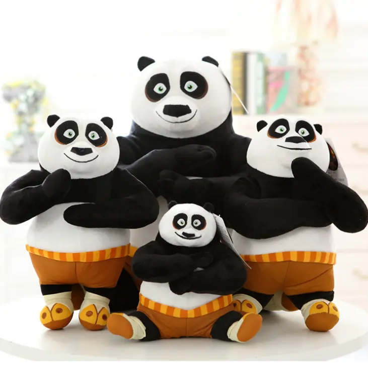 Jouets en peluche kungfu panda, promotion, économique, vente en gros, chinois