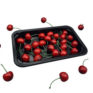 <span class=keywords><strong>Plateau</strong></span> sous vide pour aliments congelés en plastique de qualité alimentaire <span class=keywords><strong>Plateau</strong></span> noir jetable pour fruits frais et viande - Product Image 2