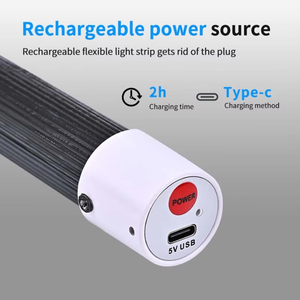 ไฟใต้ท้องรถยนต์แบบพกพา ชาร์จผ่าน USB หลอดไฟ LED แบบตะขอ สำหรับซ่อมรถยนต์ ใช้ขณะจอด เพิ่มความสว่าง - Product Image 5