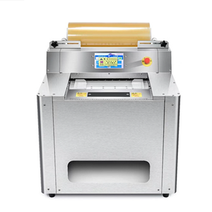 Máquina de envoltura de película adhesiva compacta semiautomática para supermercados, tiendas de comestibles, envasado eléctrico de alimentos con función de sellado - Product Image 3