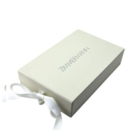 Boîte de papier cadeau écharpes de bonne qualité impression numérique casquette de parfum jupon pli emballage boîte de magasin avec logo privé