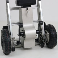 EmssRobot Hopper X Chariot monte-escalier motorisé pliable et portable en aluminium robuste, capacité de charge 200 kg, OEM