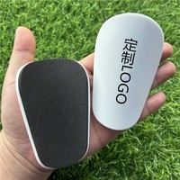 Protège-tibias de football personnalisés blancs vierges de 10*6 cm pour sublimation – Mini protège-tibias de soccer